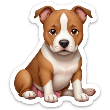 Amstaff dog sticker