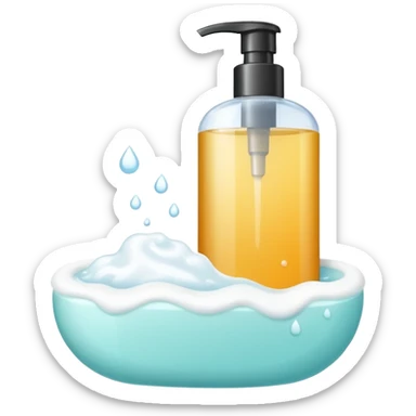 Soap and shampoo sticker