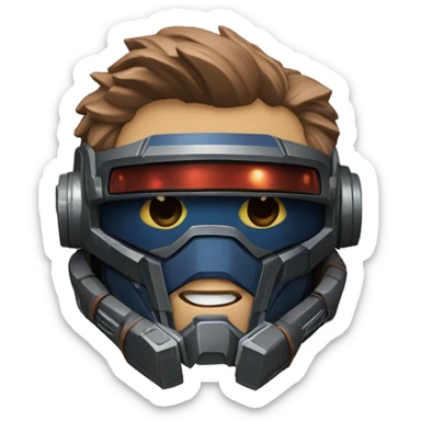 Starlord from guardians of the galaxY sticker
