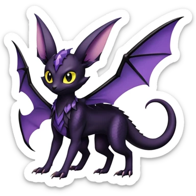 Salandit-Noivern-Umbreon-Espeon-Hybrid (Full body) sticker