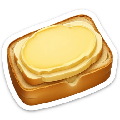 butter on bread sticker