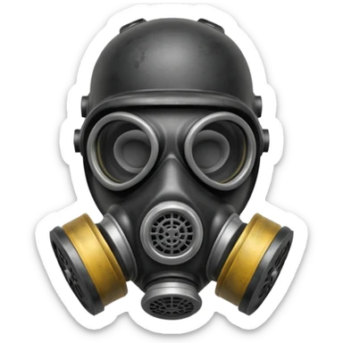 Gas mask sticker