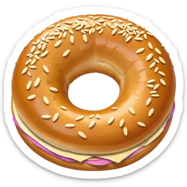 Bagel sticker