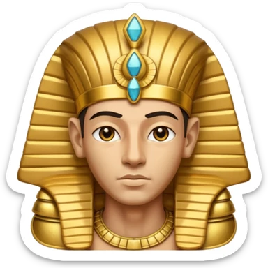 Pharaoh  male face character face only front face

 sticker