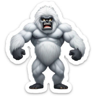 Abominable flexing sticker