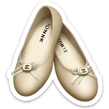 Chanel ballet flats sticker
