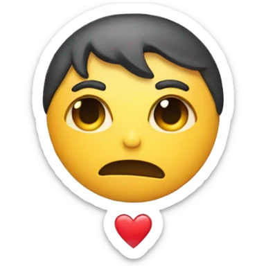 heart eyes and blow a kiss emoji sticker