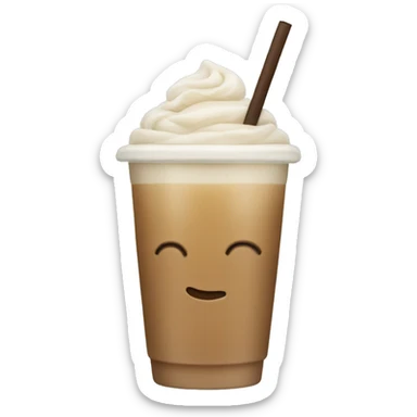 iced latte sticker