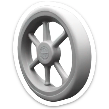 Yoga wheel prop sticker