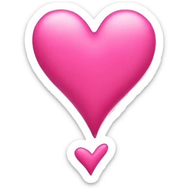 Pink heart sticker