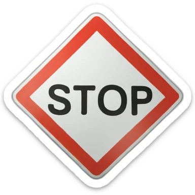 stop sign with text AD sticker