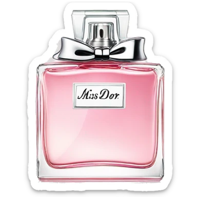 Miss dior perfume sticker
