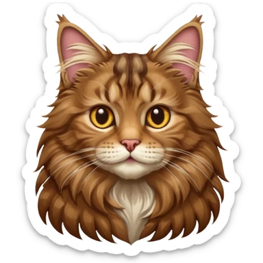 Mainecoon cat sticker