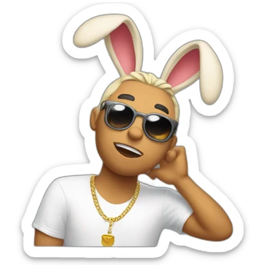 bad bunny the singer sticker