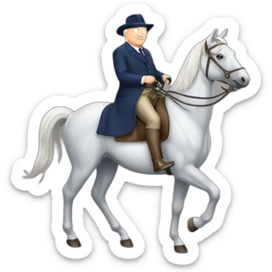 Jean marie le Pen à cheval sticker