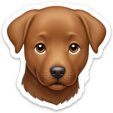 Brown Labrador  sticker