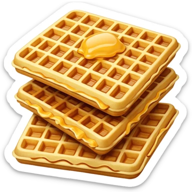 Waffle fries sticker