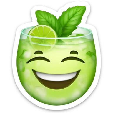 MOJITO smile sticker