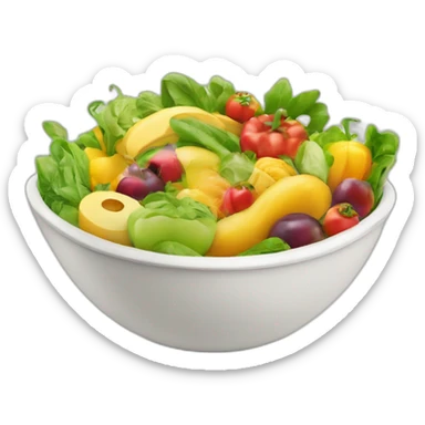 Healthy Food in a bowl sticker