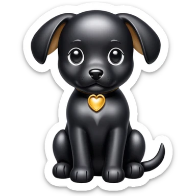 Latex puppy sticker
