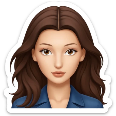 Bella hadid long hair sticker