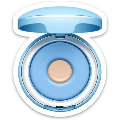 cushion foundation Pact in ligt blue color + wing sticker