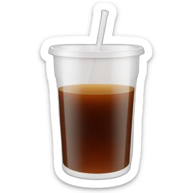 plastic liter cup with fernet inside sticker