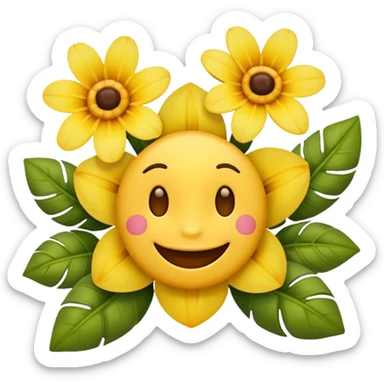 emoji hawaïen sticker