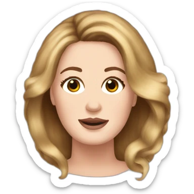 Adele hair sticker