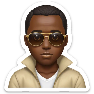 diddy wearing sun glasses  sticker