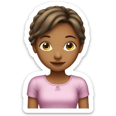 girl with a home  sticker