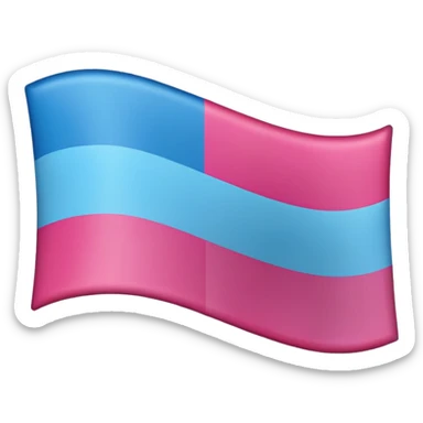 A trans flag with the banned emblem  sticker