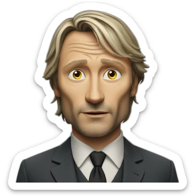 mad mads mikkelsen sticker