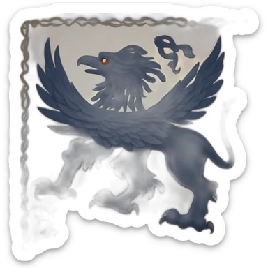 Griffin flag with Hindu swastika nice sticker