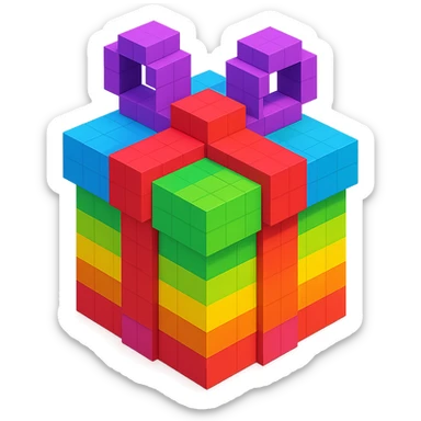 Rainbow gift sticker