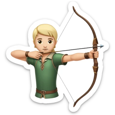 a kid archer sticker