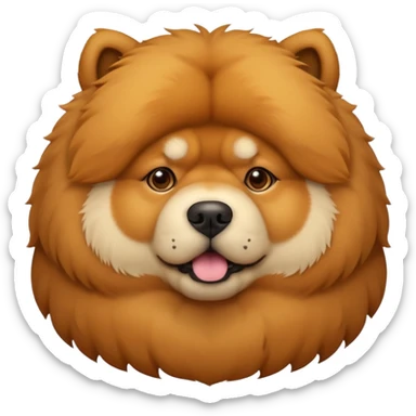 Chow chow dog sticker