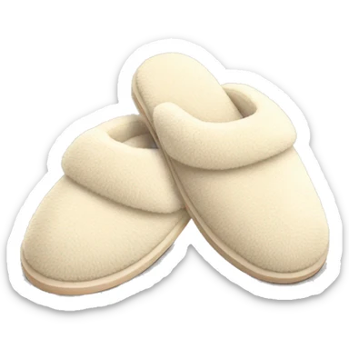 cozy house slippers  sticker