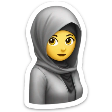 crime scene investigator wearing a hijab sticker