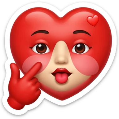 Blowing a kiss emoji sticker