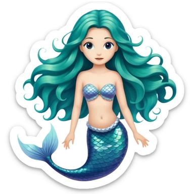A mermaid  sticker