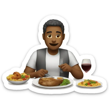 having the dinner sticker