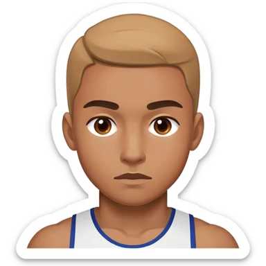 Athletics with a cross sticker