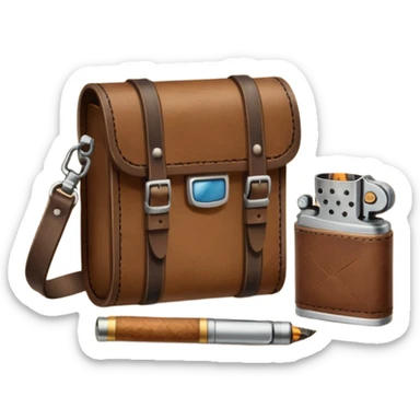 hipster tobacco kit sticker