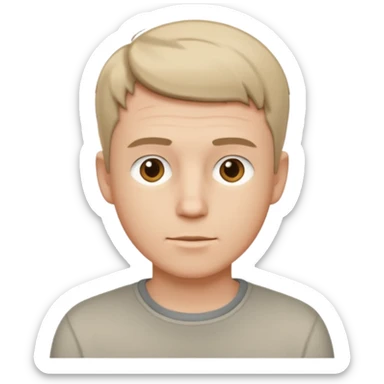 customer. 1 person only white male with shoulder normal person cloths sticker