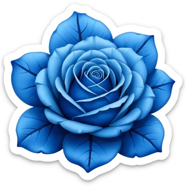 Blue rose  sticker