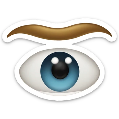 Visage ave un regard sensuel, yeux moitié fermé et sourire malicieux  sticker