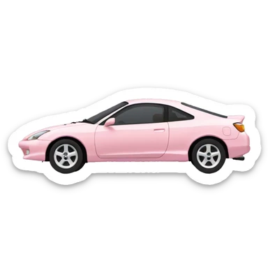 Light pink Toyota celica sticker