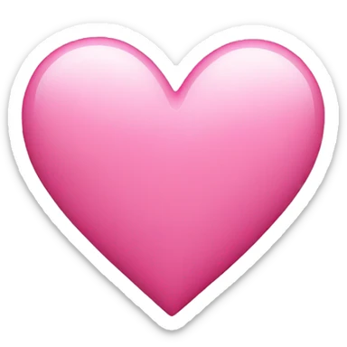 Pink heart sticker