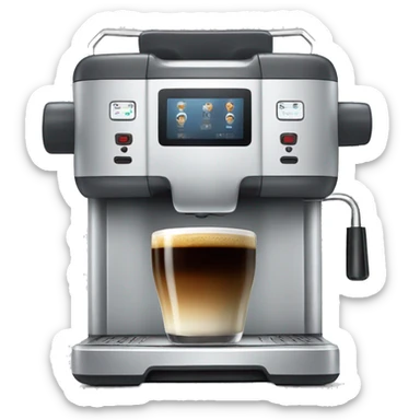 coffee machine sticker